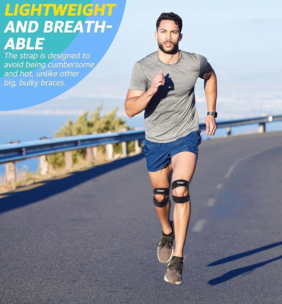 1PCS New Adjustable Patella Knee Strap Knee Brace Support for Running Jumper Ten