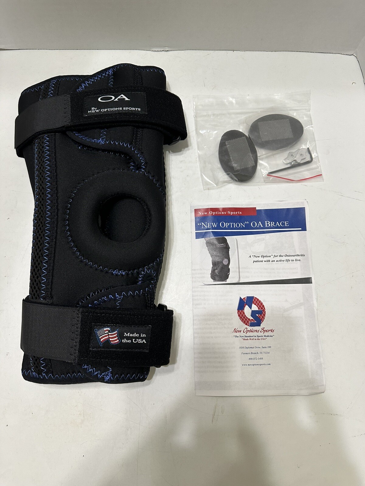 Knee Brace New Options Sports Koolflex OA Wrap Left XS Black, NEW Free Shipping