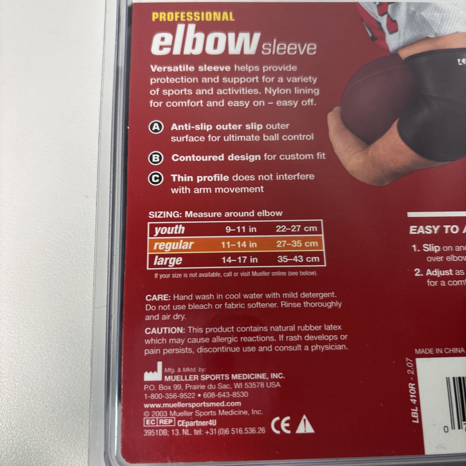 Mueller Professional Elbow Sleeve Size-Regular 11-14 Inches
