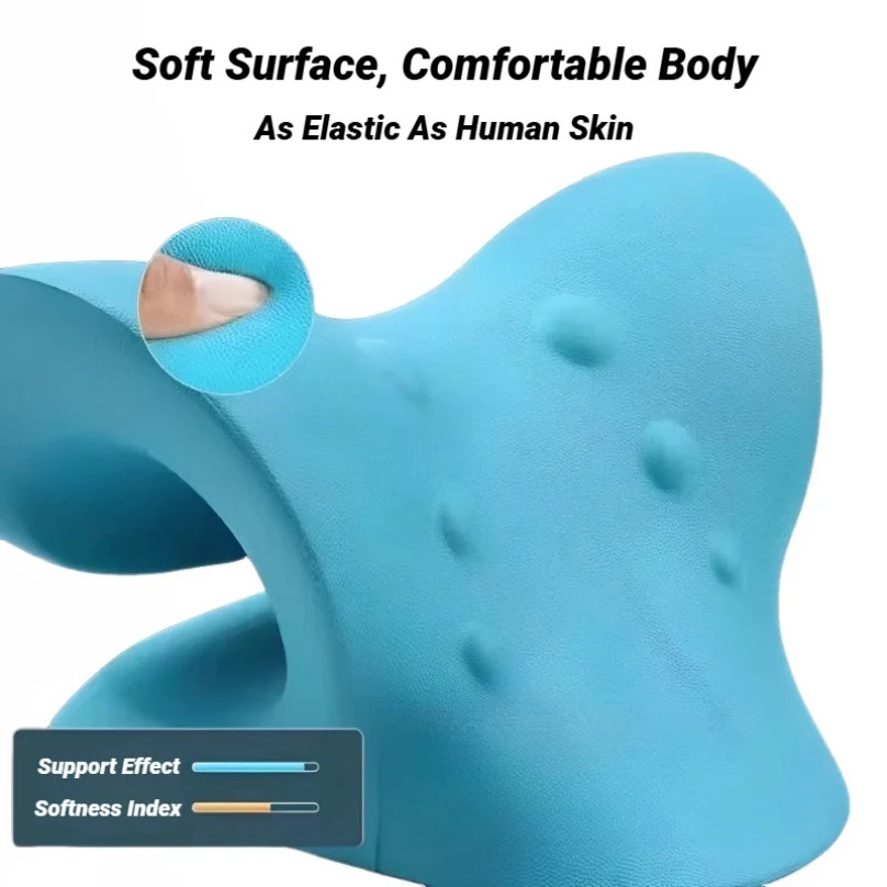 C Type Neck Shoulder Relaxer Cervical Spine Stretch Muscle Relaxation Traction