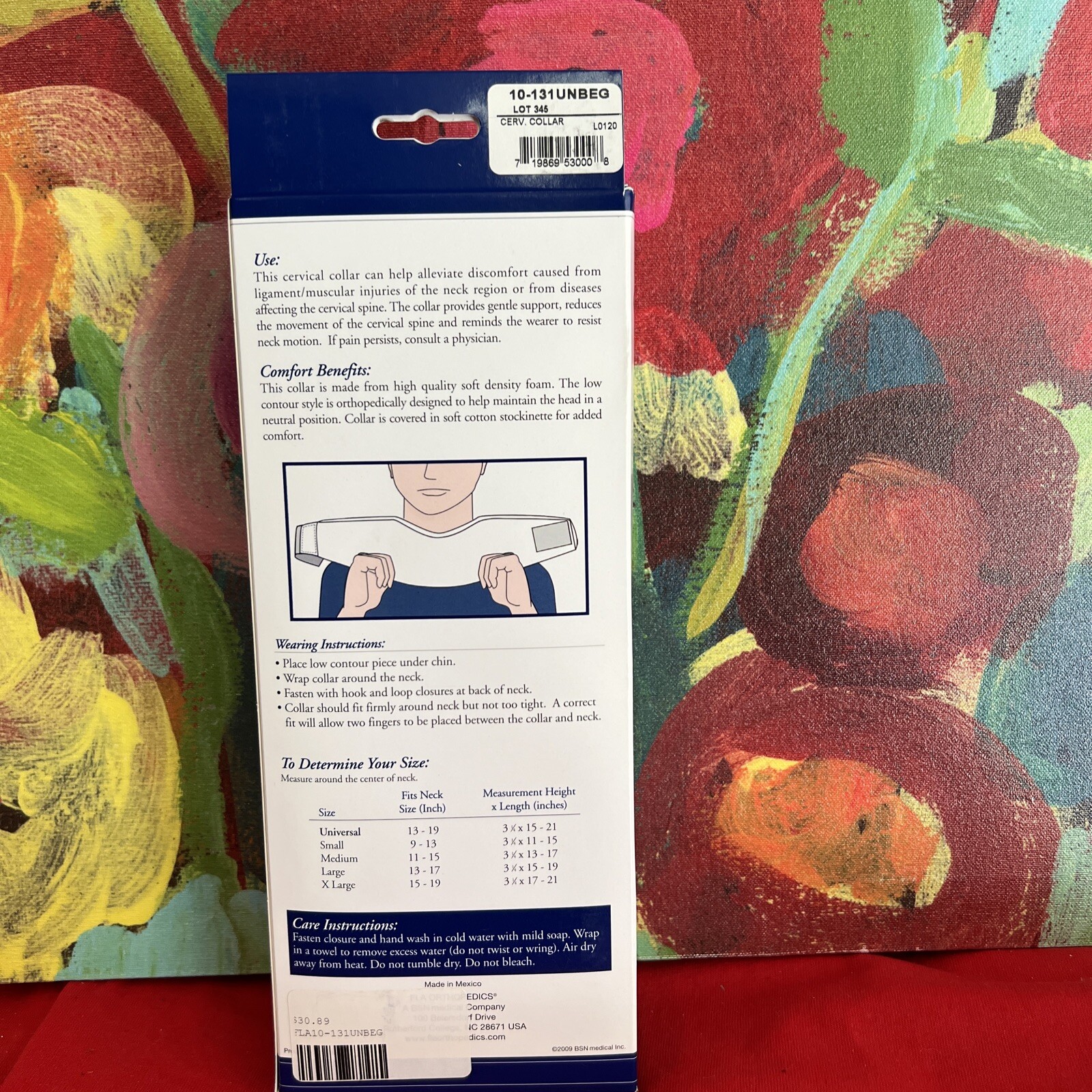 FLA Universal Cervical Collar Regular Density Beige New In Box