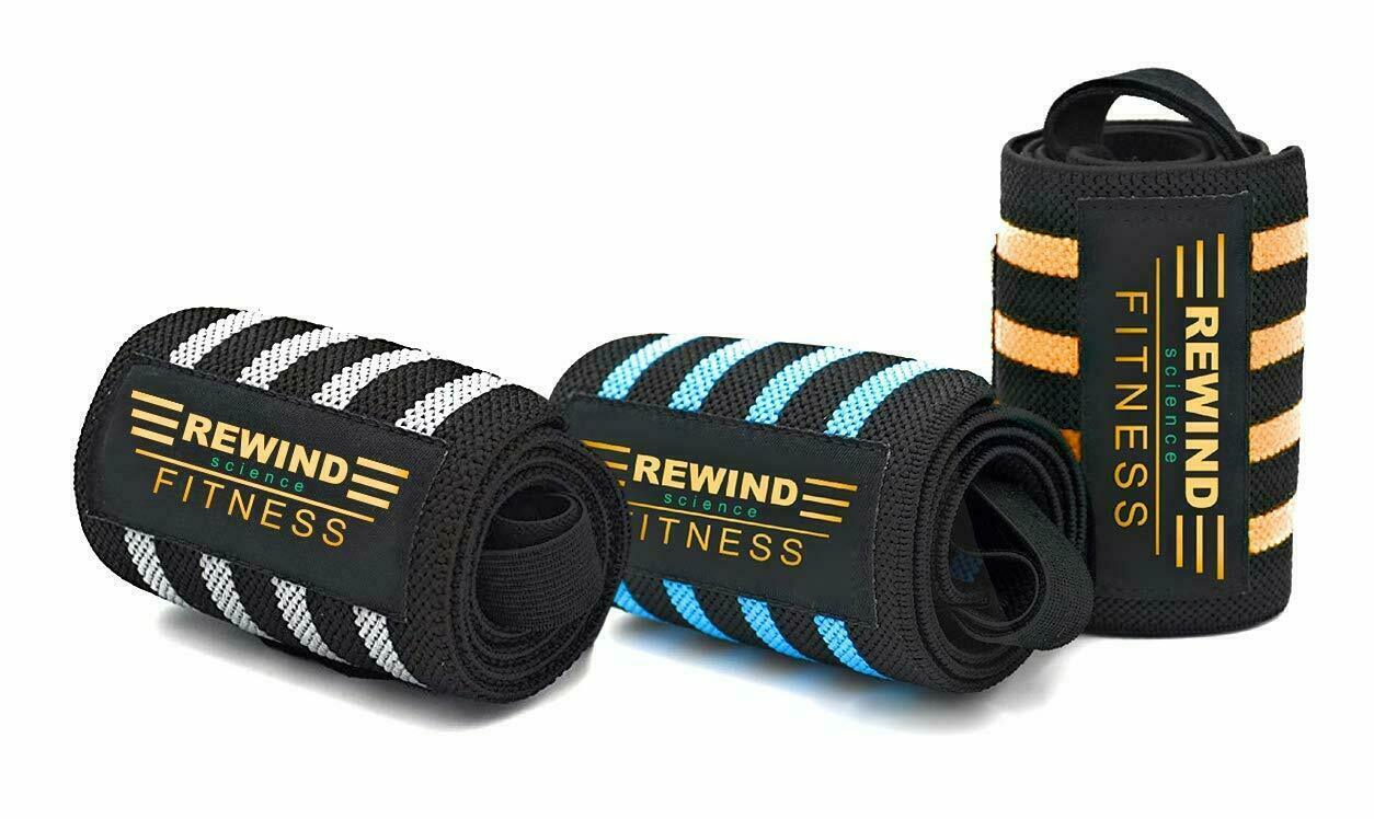 Wrist Wraps Bands Lifting Straps Gym Work Out Weightlifting 1 Pair Random Color