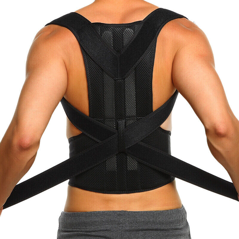 Adjustable Back Brace Shoulder Lumbar Support Belt, Clavicle brace for Men Women