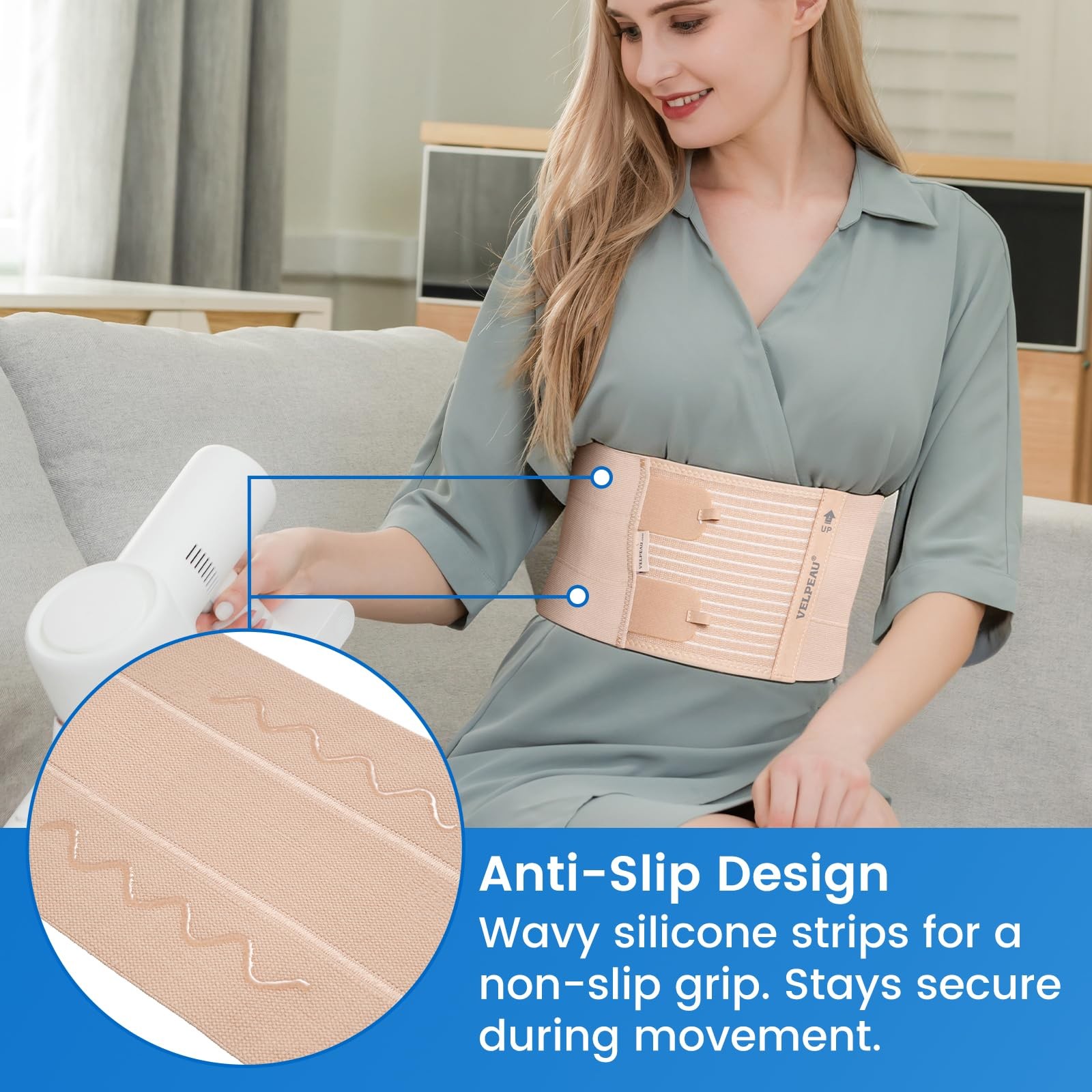 Broken Rib Brace Compression Chest Binder Belt Costochondritis Relief