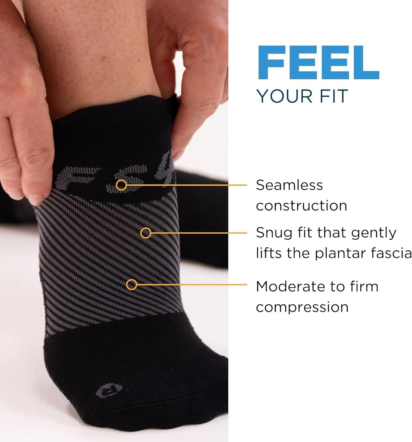 FS4 Orthotic Plantar Fasciitis Socks For Men & Women, Compression Socks for P…