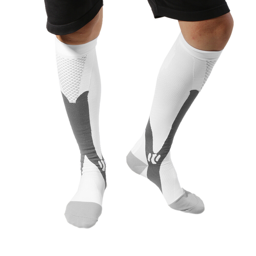 1 Pair Compression Socks Stockings Sports Women Men Knee High Medical 20-30 mmHG