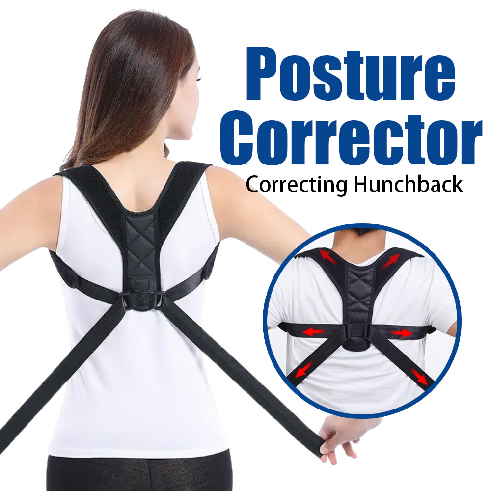 Men Women Posture Corrector Back Support Shoulder Straight Adjustable Belt Brace