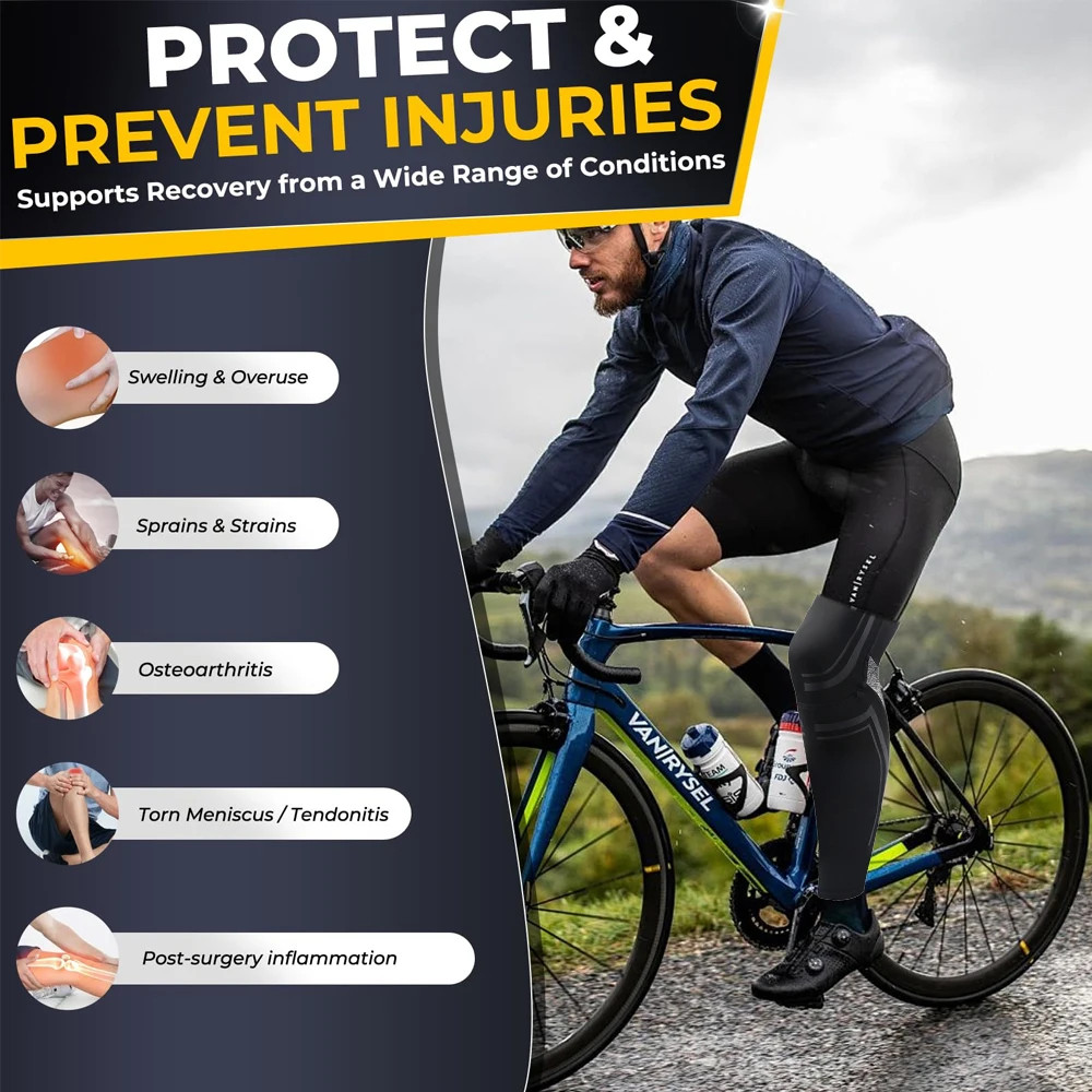 1PCS Outdoors Compression Leg Sleeves – Full Legs Compression Sleeve for