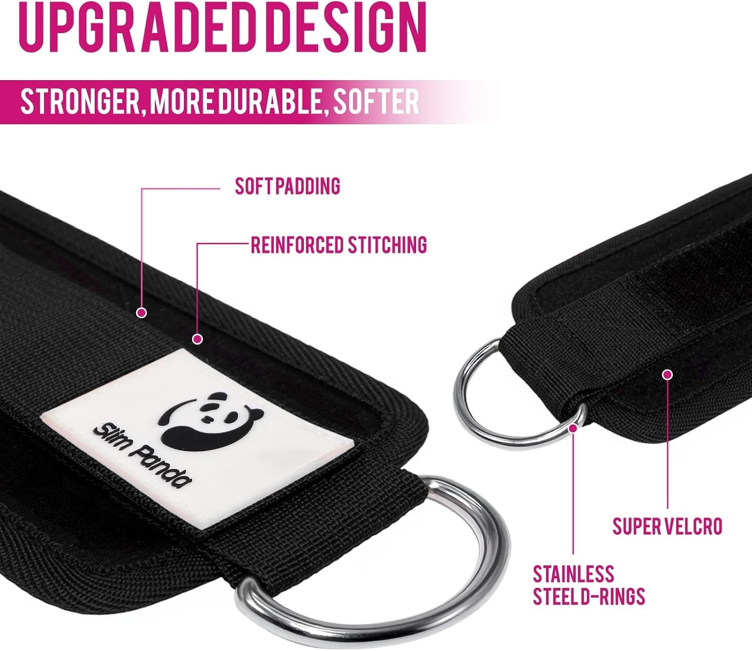 Versatile Neoprene Ankle Straps – Perfect for Cable Machines & Glute Training