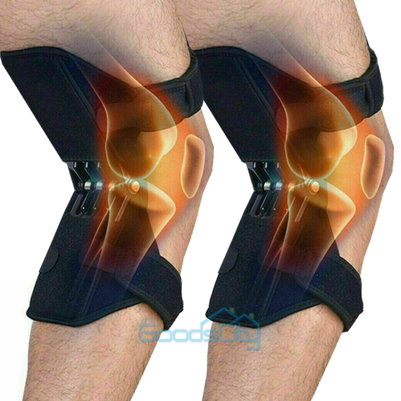 1/Pair Knee Pads Booster Joint Support Brace Lift Squat Sport Power Spring Force