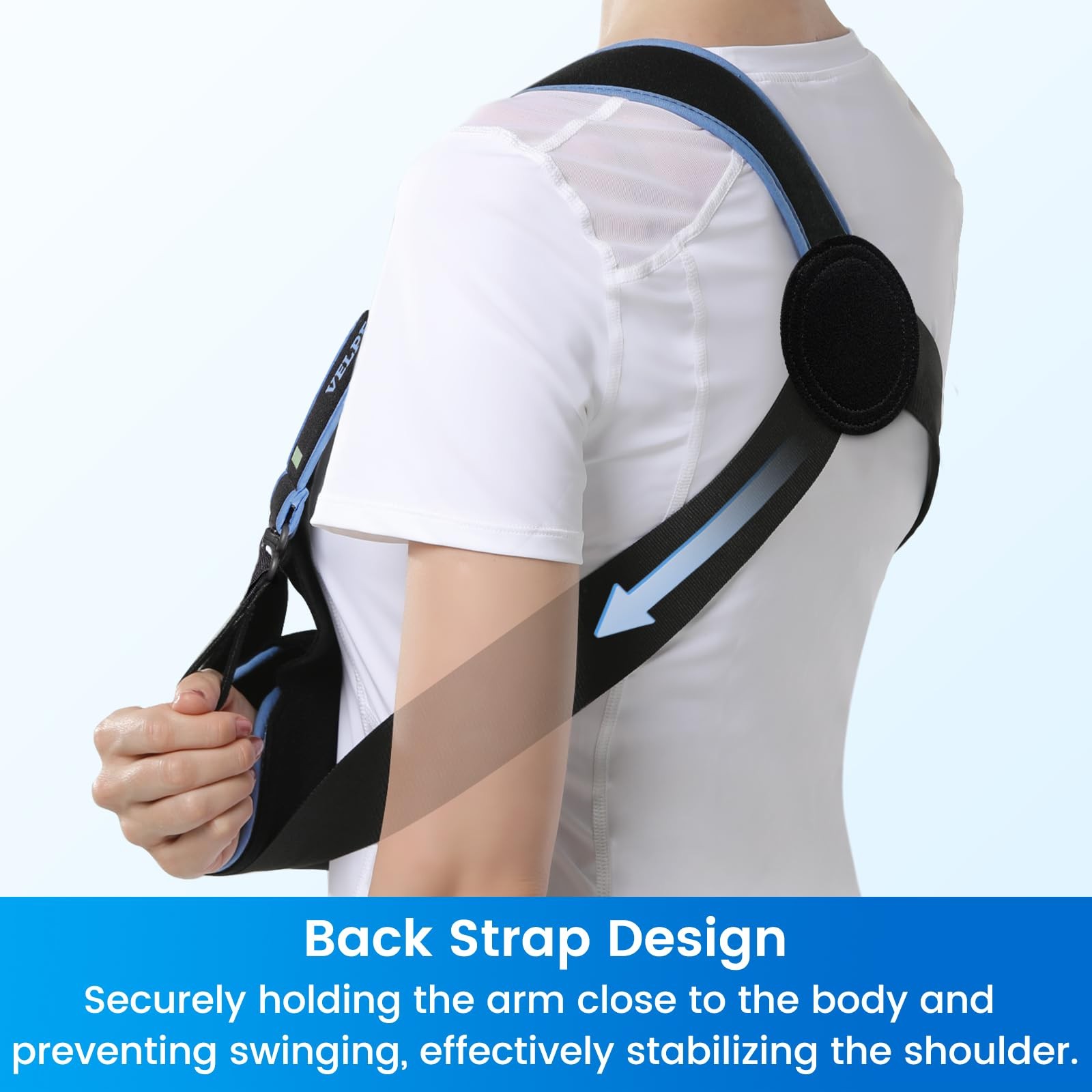 Arm Sling Shoulder Immobilizer for Women and Men, fit Left or Right Arm – Rot…