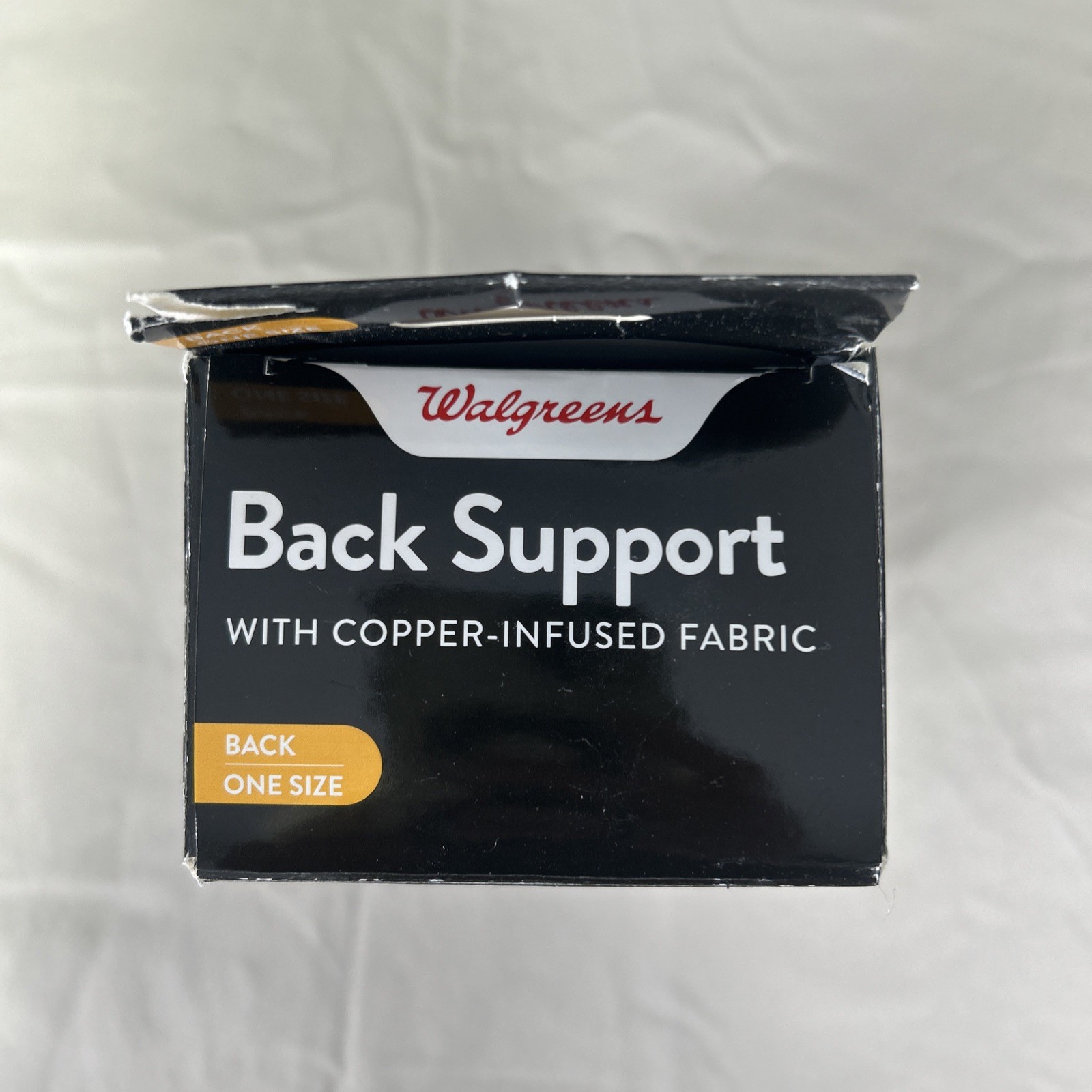 Walgreens Copper Comfort Back Support Black