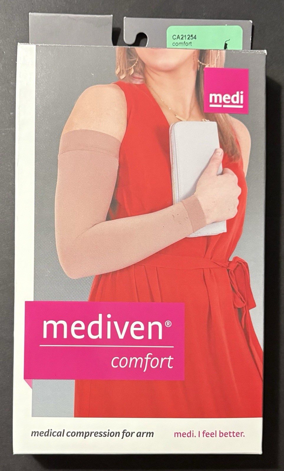 Medi Mediven Comfort Compression Arm Sleeve EW Black 20-30 mmHg Size IV CA21254