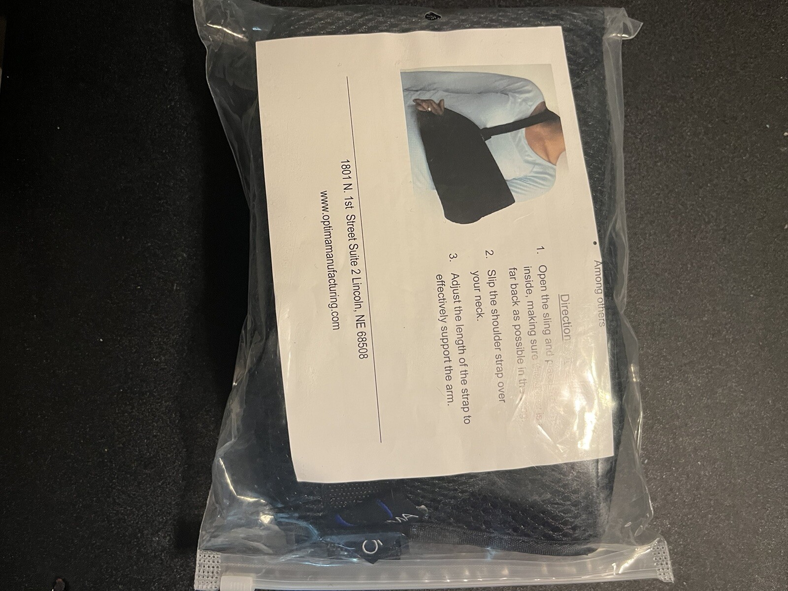Optima Manufacturing Shoulder Sling OM-22 Bilateral Instructions Included New