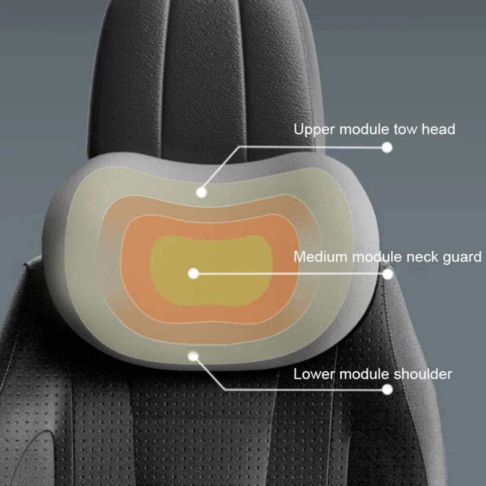 SEAMETAL Car Pillow Interior Memory Foam Car Headrest Pillows Universal Auto Wai