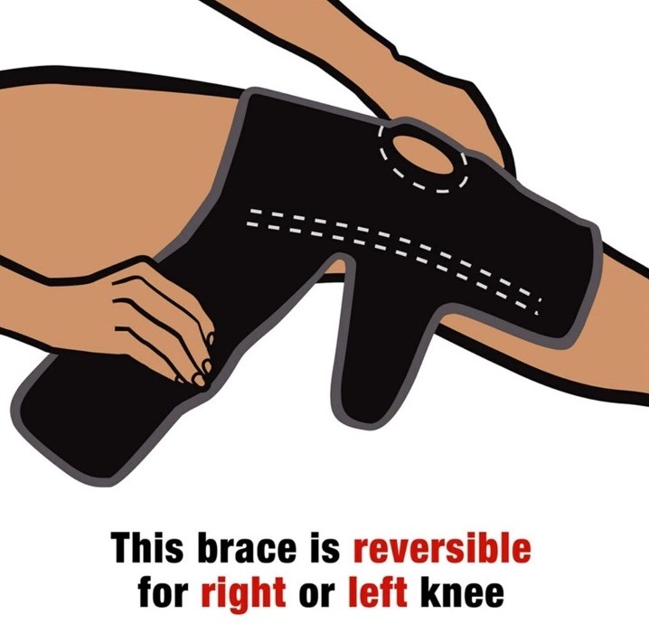 ACE Brand Adjustable Knee Brace with Side Stabilizers Provides