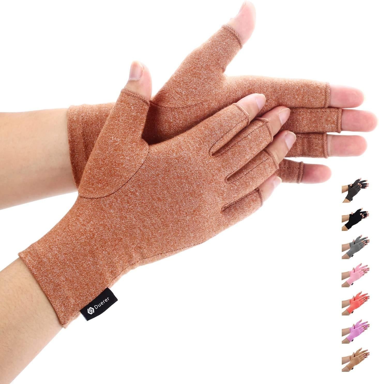 Breathable Fingerless Compression Gloves for Arthritis & Carpal Tunnel Relief