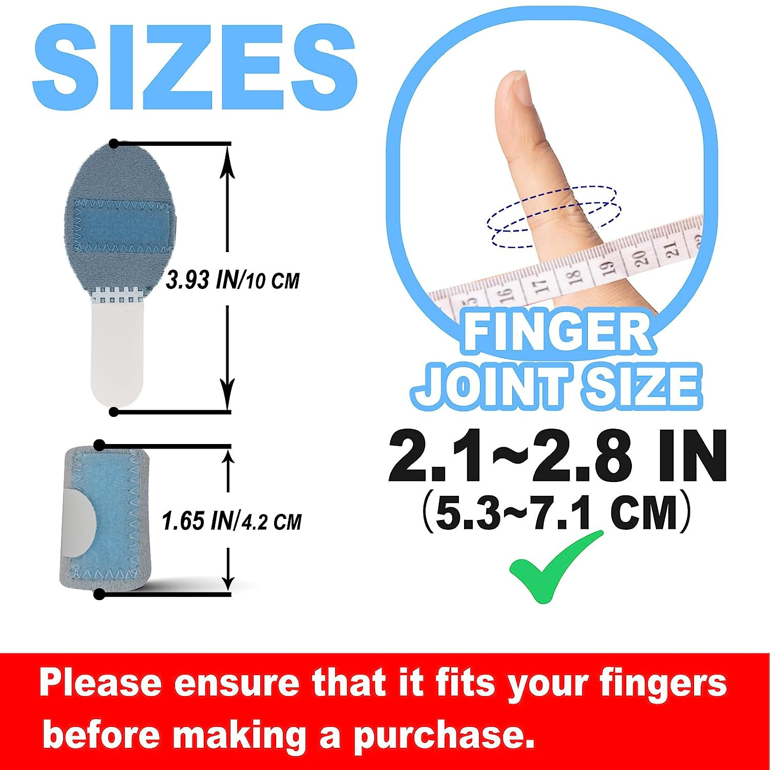 5 Pcs Trigger Finger Splints: 5 Single Straps Finger Splint Support Brace Kit, F
