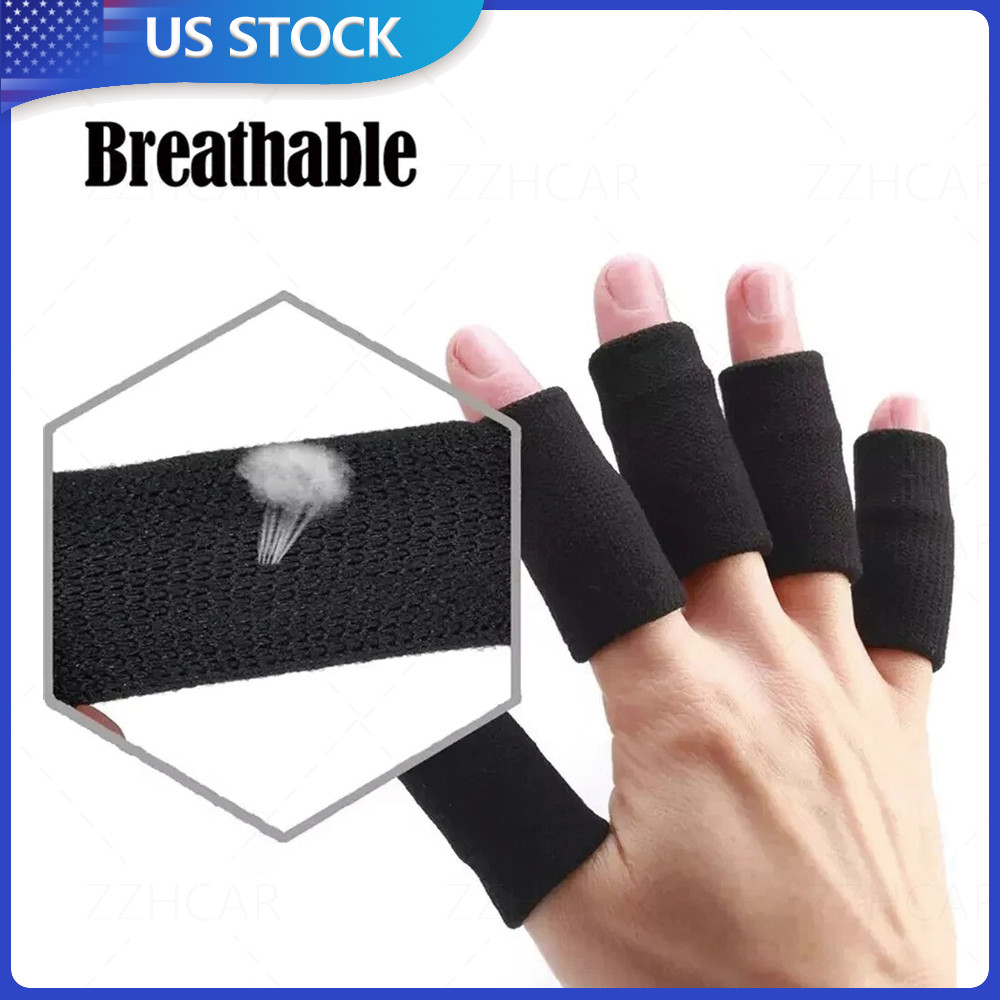 10x Finger Sleeves Protectors, Pain Relief for Arthritis, Inflammation, Cracking
