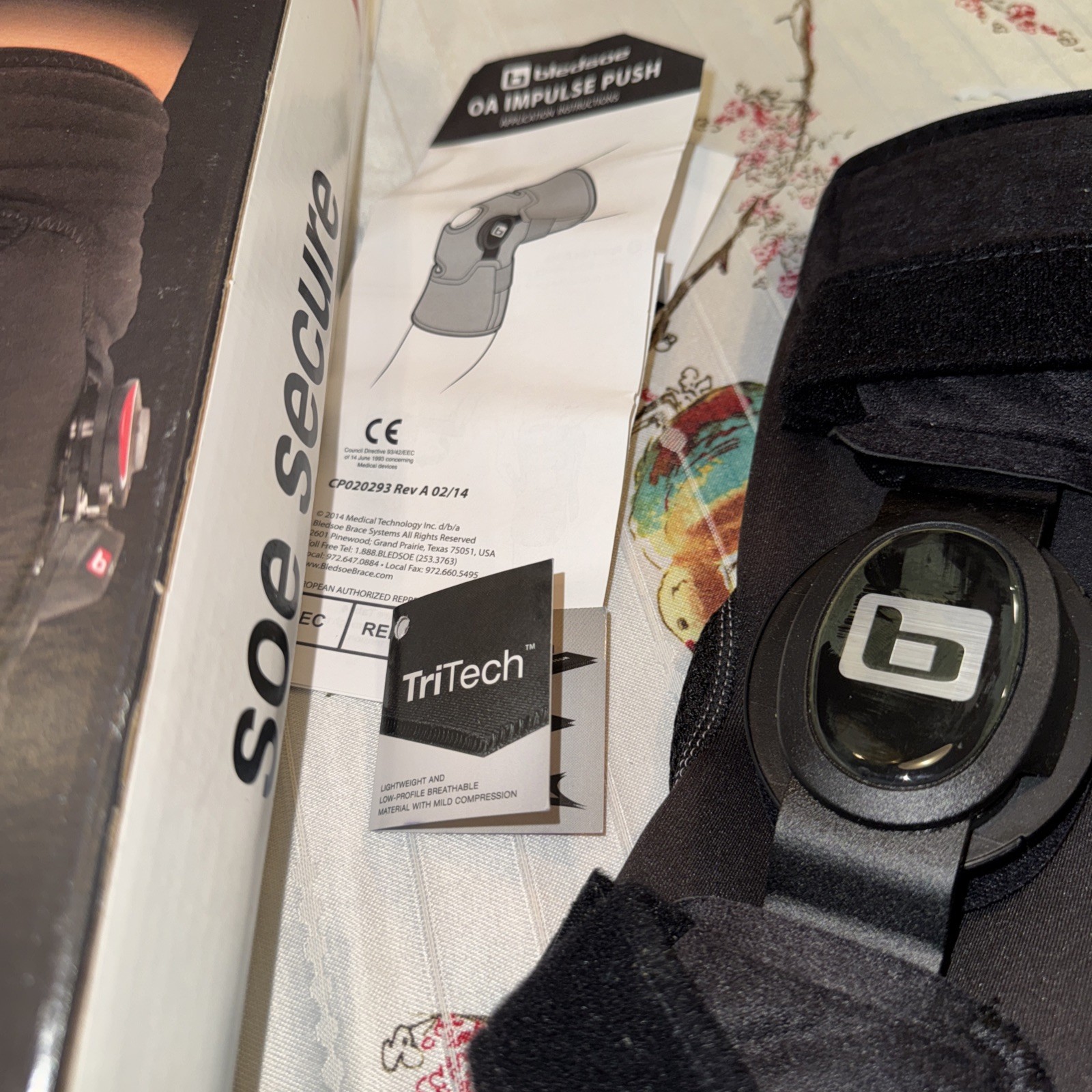 Bledsoe OA Impulse TriTech Medial OA Right Knee Brace Black Size Medium