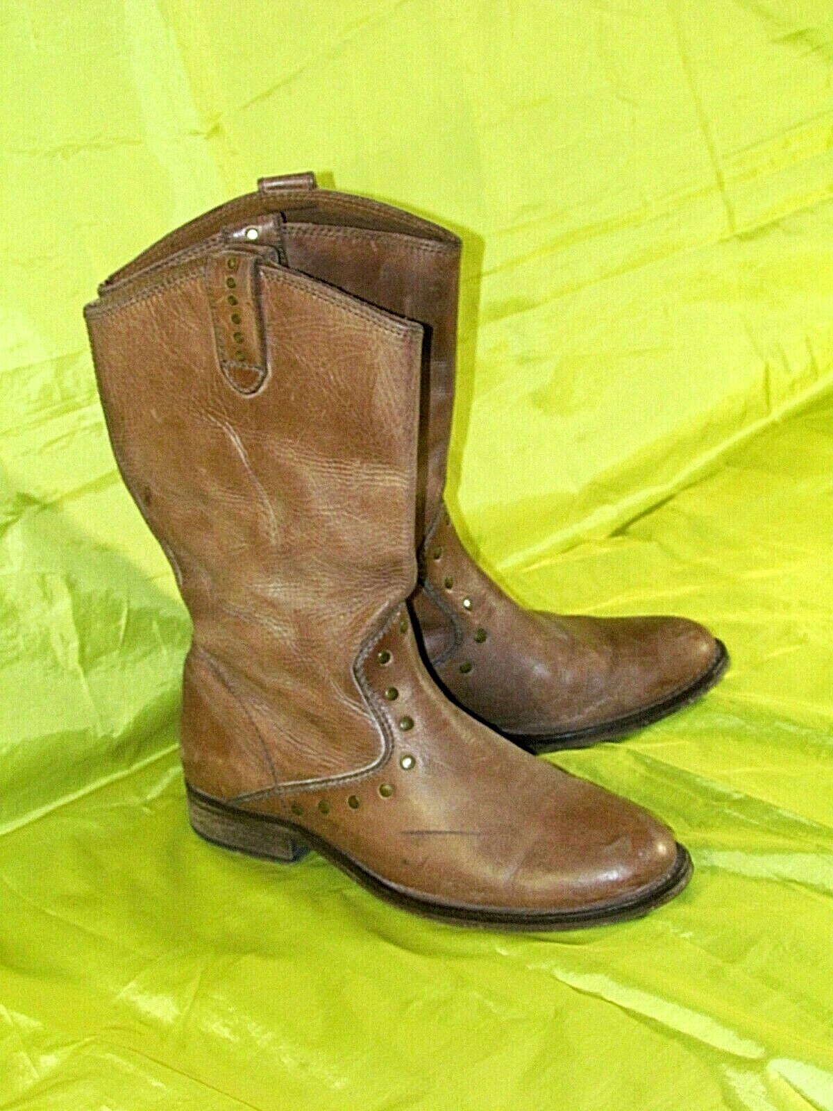 SPANISH COWBOY VINTAGE LEATHER BOOTS 42 size