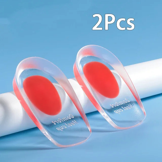 Silicone Heel Cups Gel Insoles for Shoes Men Women Heel Spurs Pain Relief Insert