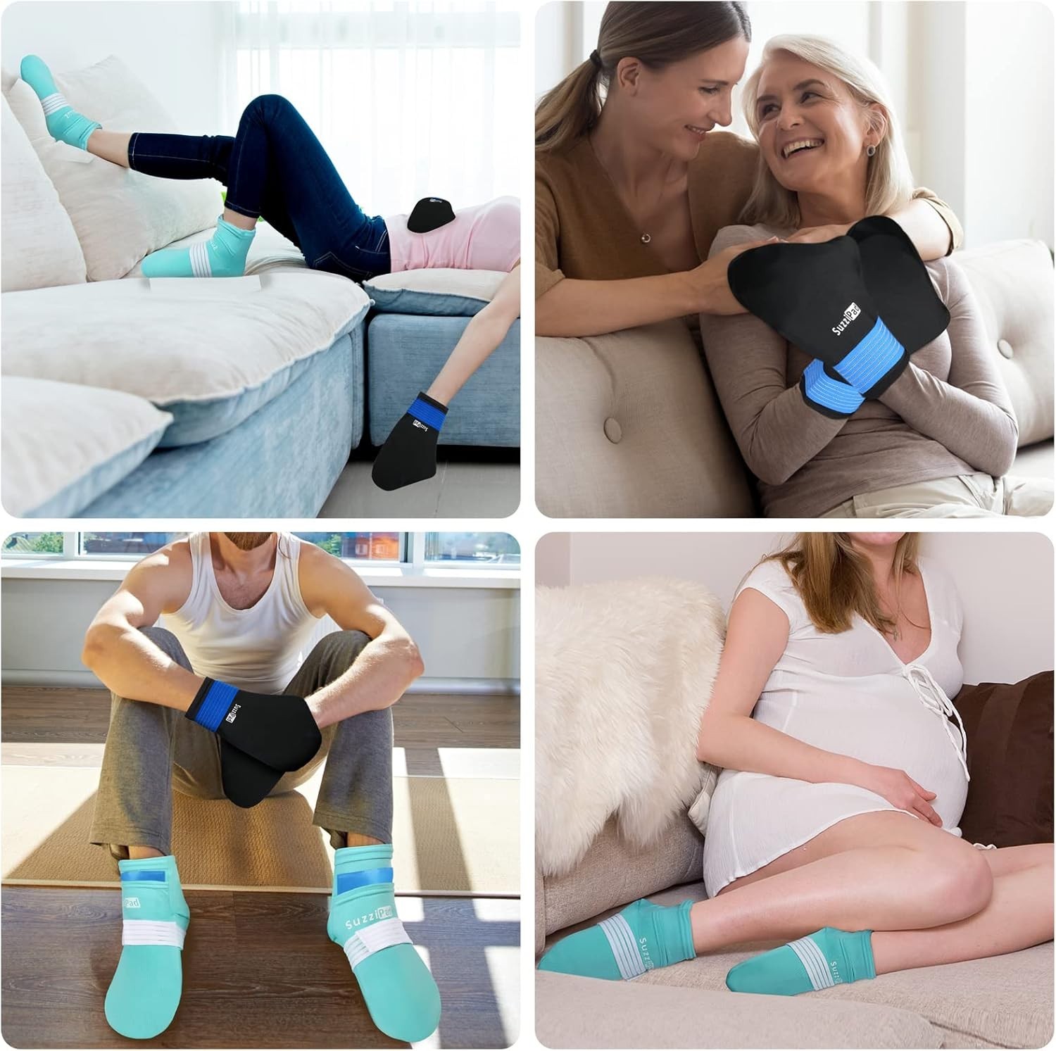 SuzziPad Cold Gloves and Socks for Chemotherapy, Chemo Ice Packs for Hands an