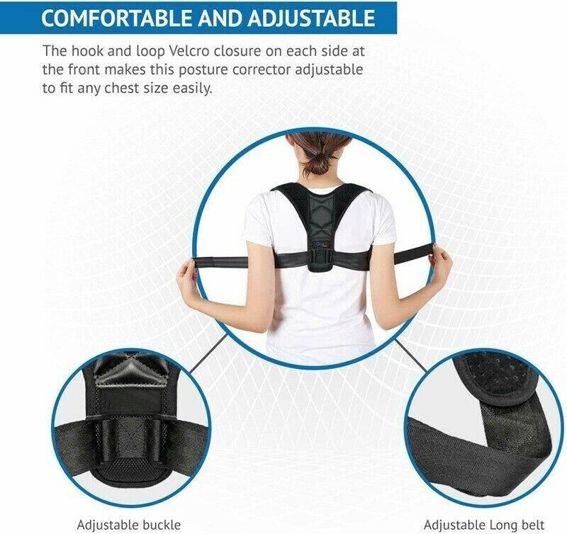 Magnetic Posture Corrector Brace Bad Back Lumbar Good Proper Support Girdle Belt