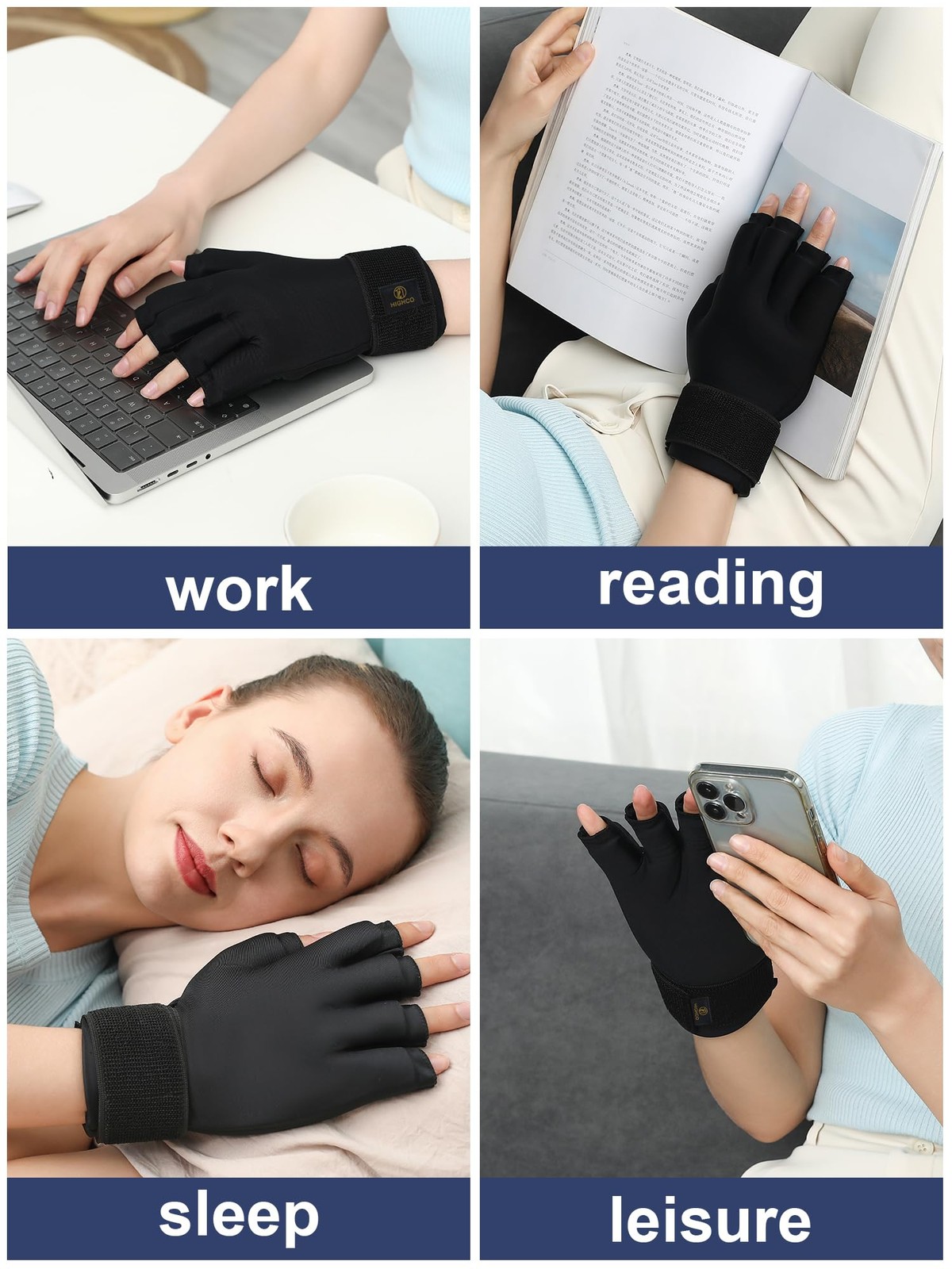 Compression Hand Ice Pack Glove for Arthritis Pain Relief,Adjustable Wrist St…