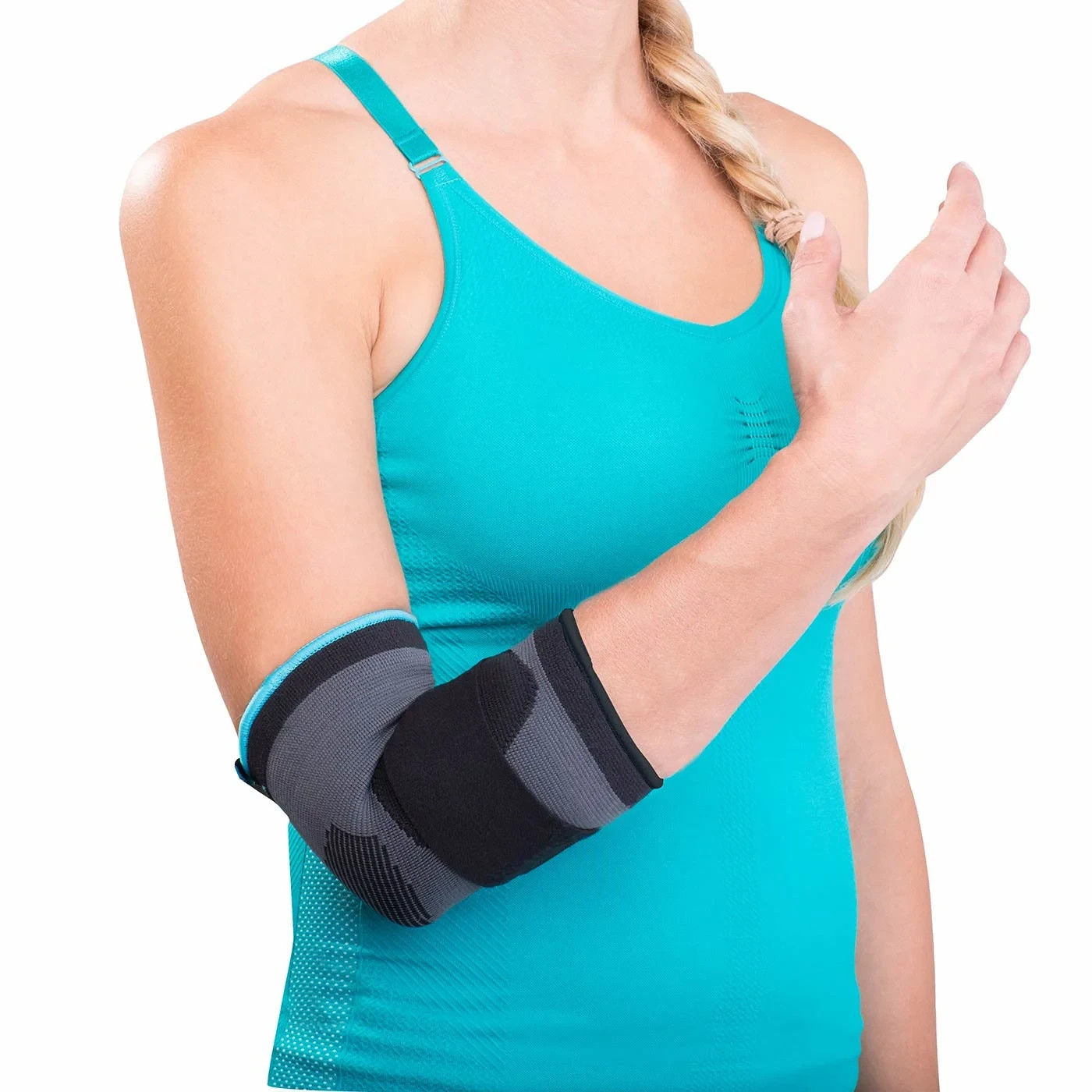 DonJoy Deluxe Elastic Elbow Compression Sleeve w/Strap XL BEL-DA161ES02-BLK-XL