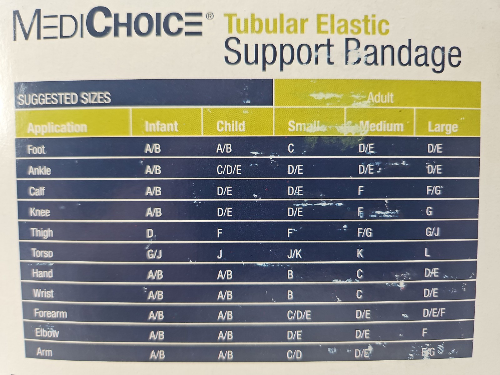 MediChoice Tubular Elastic Support Bandage Natural Size: G 4.5″x 11 yds MADE USA