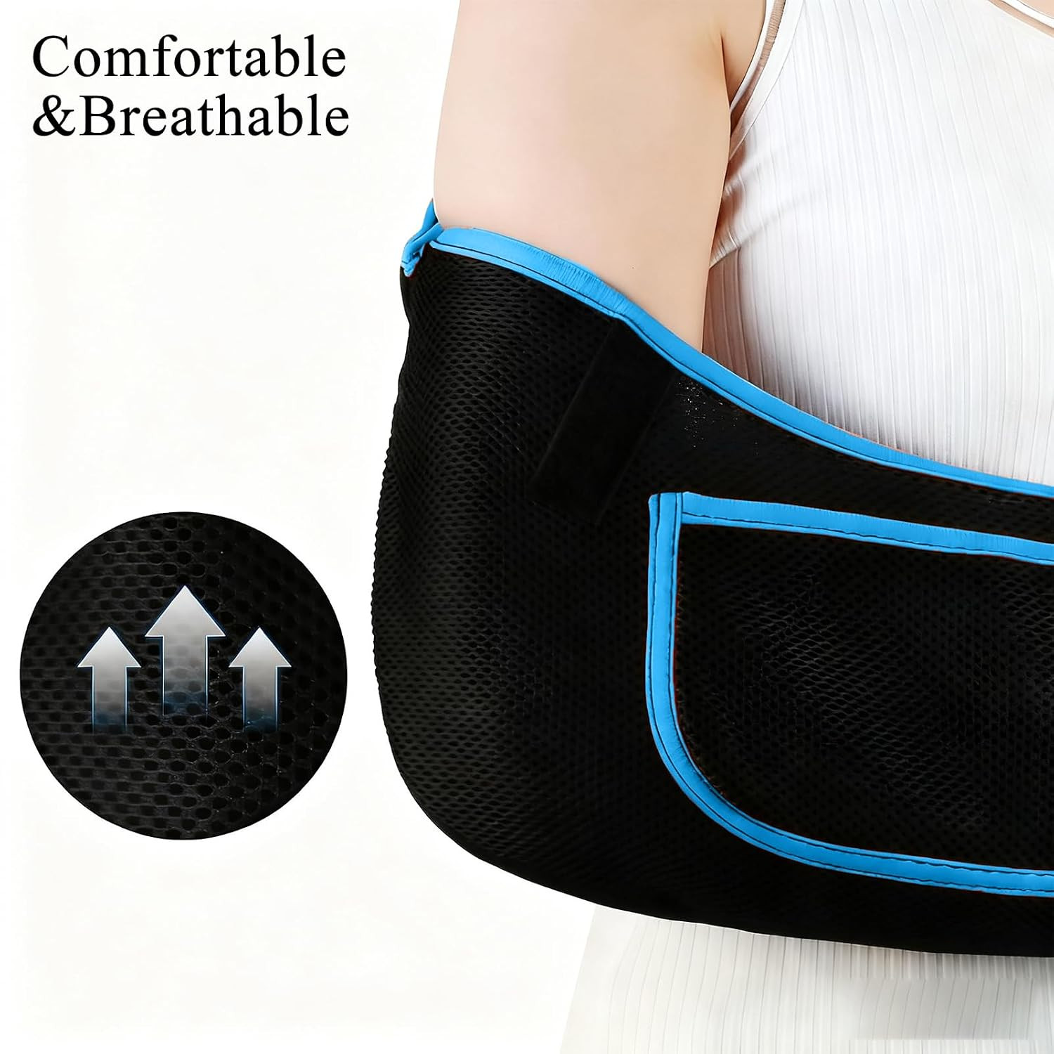Medical Sling with Adjustable Shoulder Strap Breathable Arm Sling Shoulder Im…
