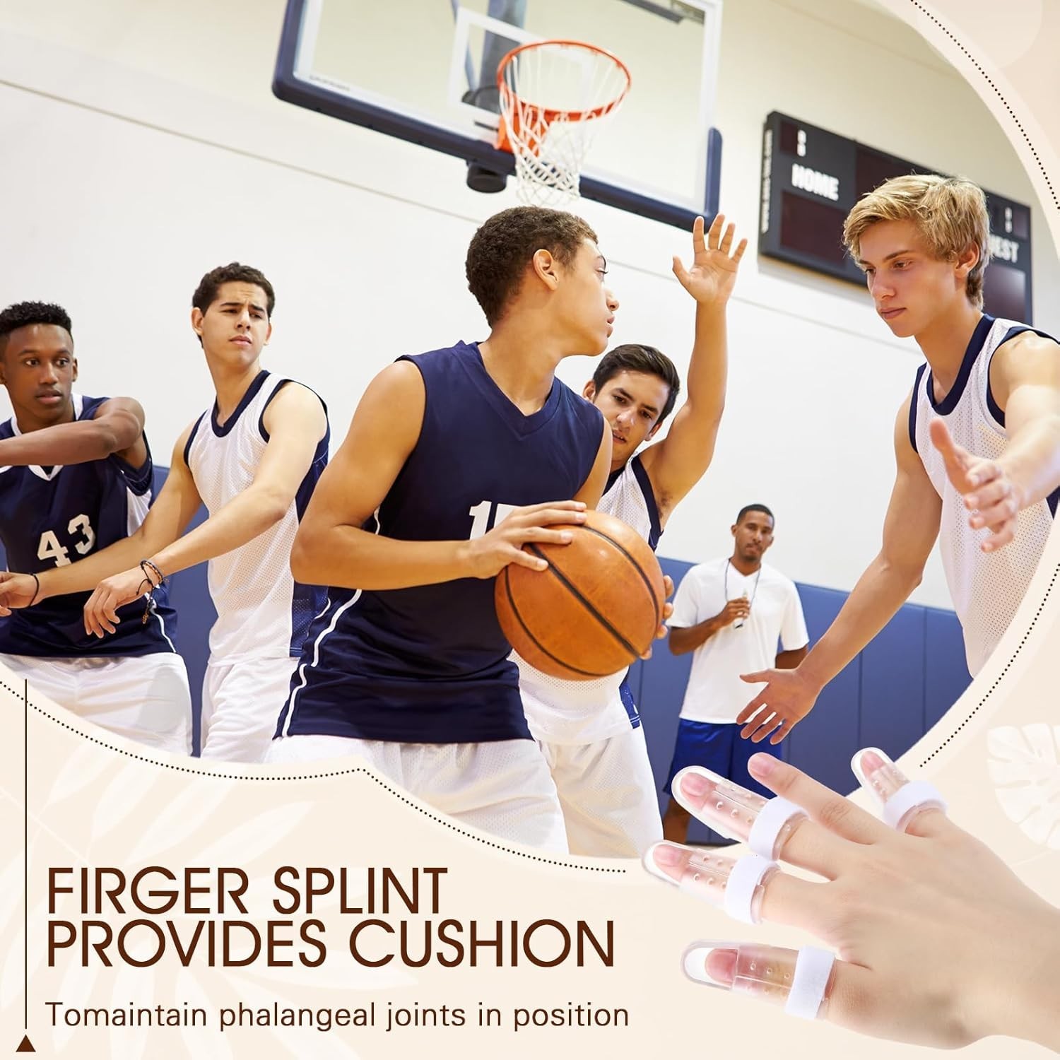 10-Pack Adjustable Finger Support Splints for Injury & Arthritis