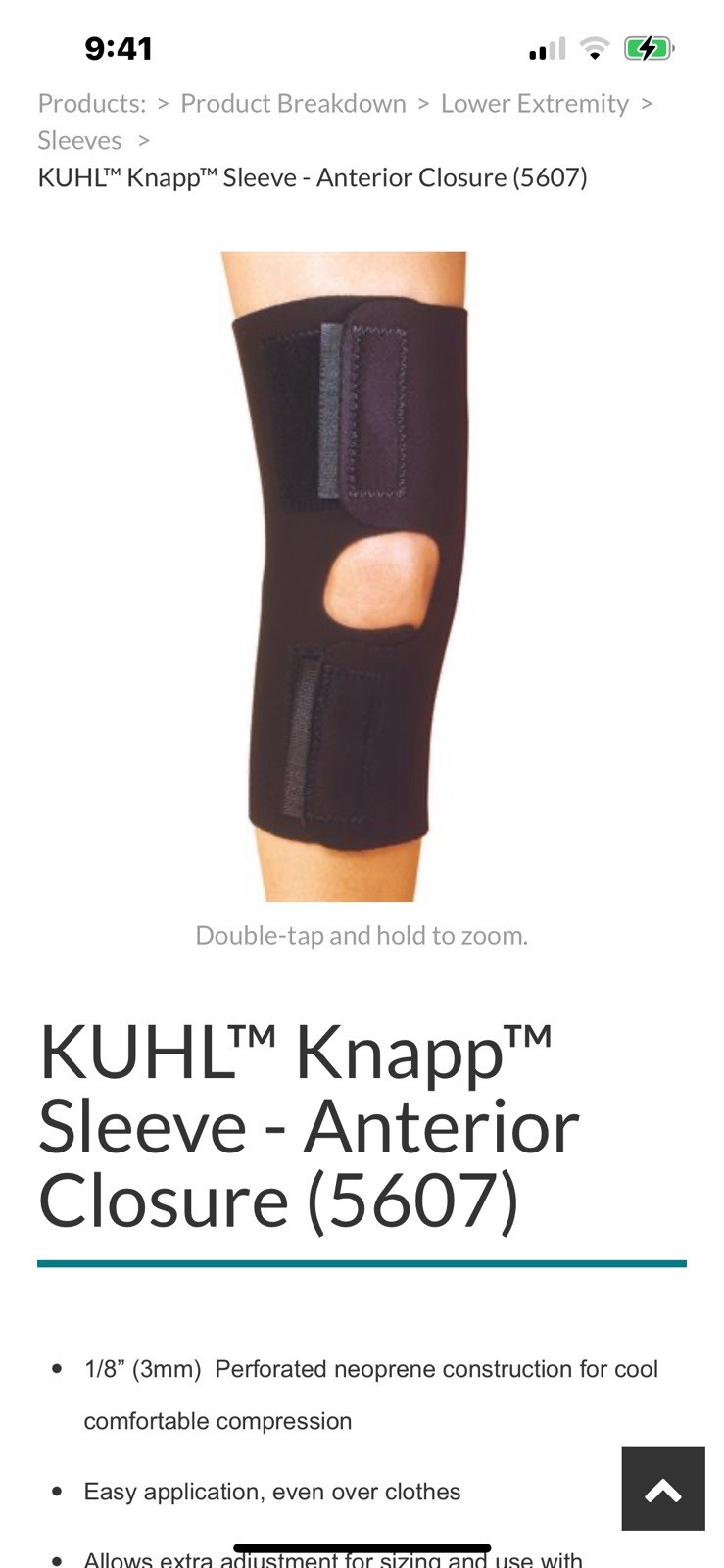 Hely & Weber KUHL Knapp Sleeve Anterior Closure (Black) Medium