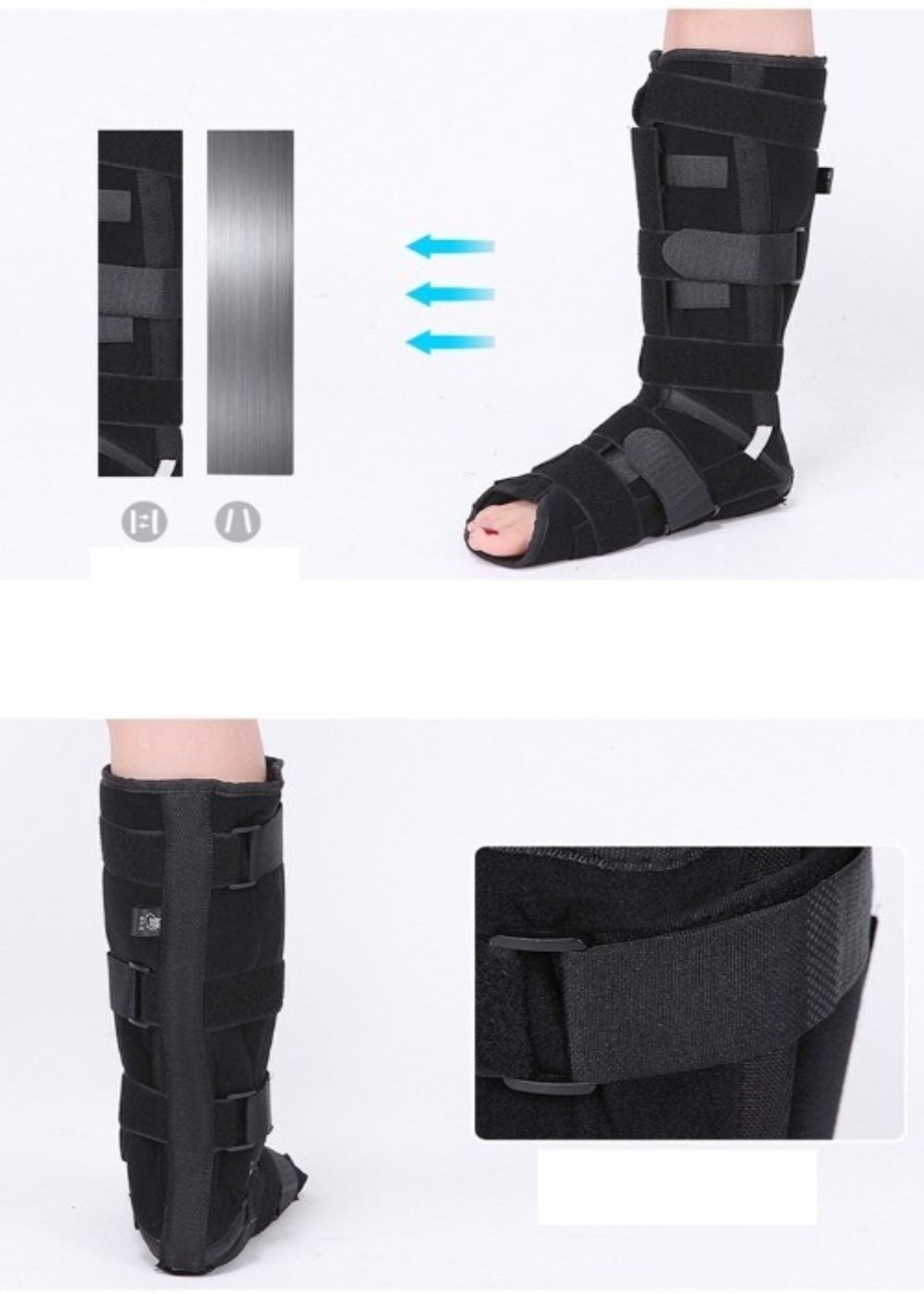 Leg Brace Medical Foot Drop Splint Joint Support Calf Support Strap Ankle New US