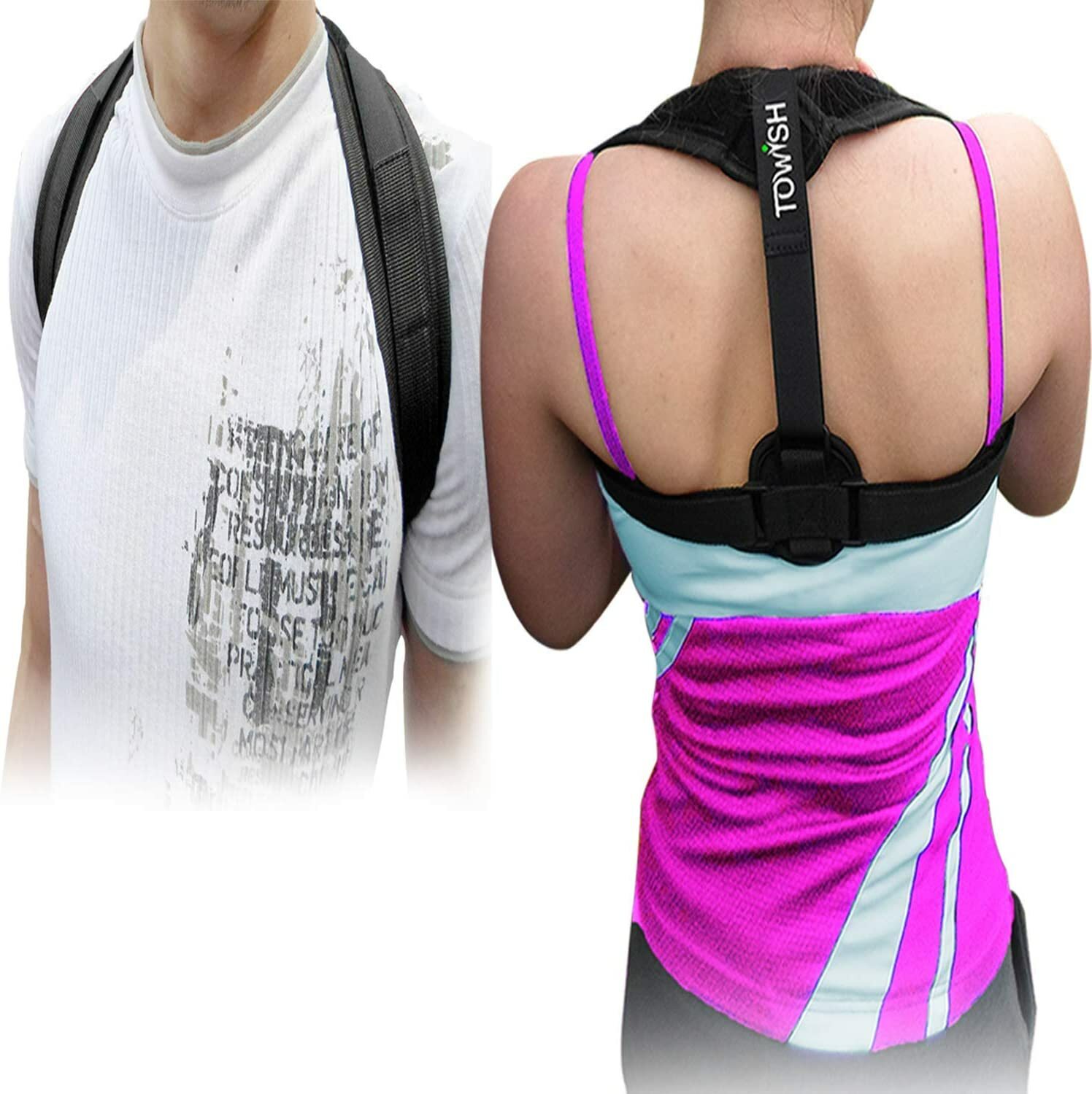 Adjustable Posture Corrector Back Shoulder Support Correct Brace Belt Men Women
