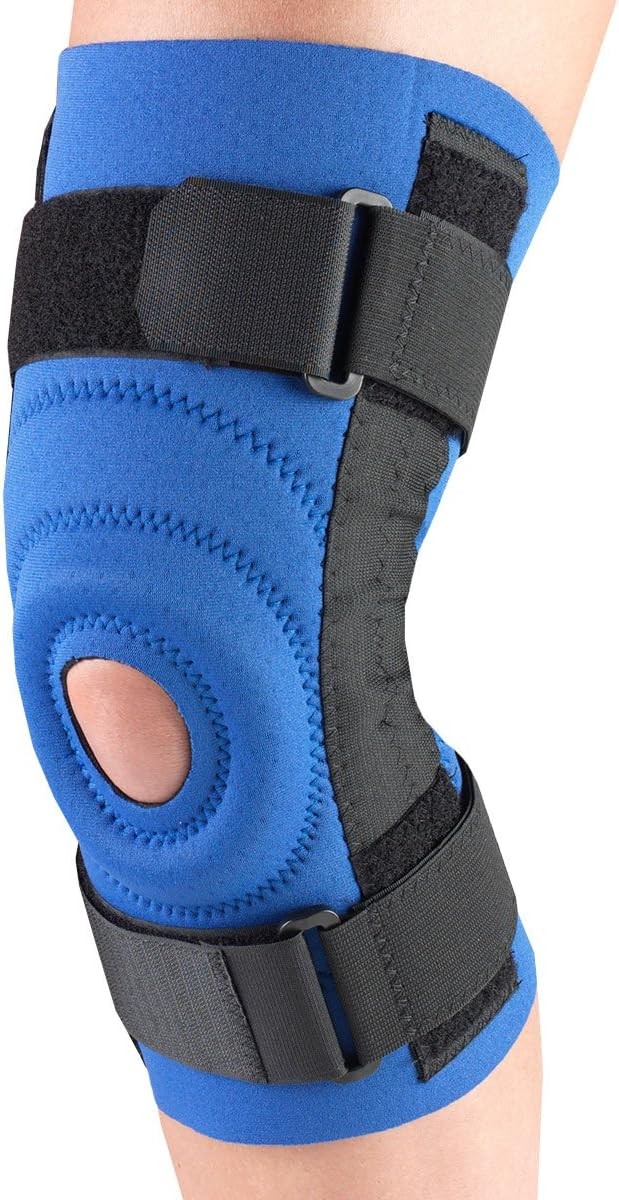 Champion/OTC Knee Stabilizer, Spiral Stays, Neoprene, Blue, Small