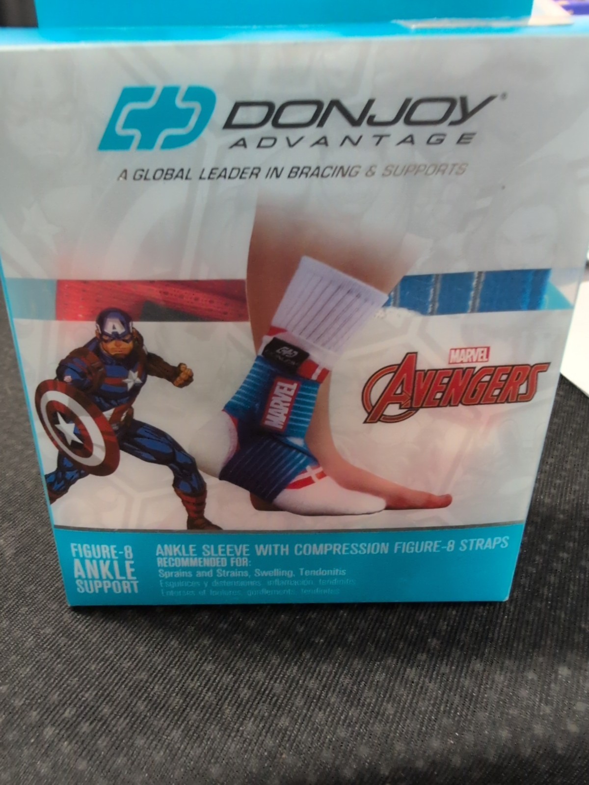 Marvel AVENGERS Figure – 8 Ankle Support YOUTH MSRP $19.99 Spiderman J1