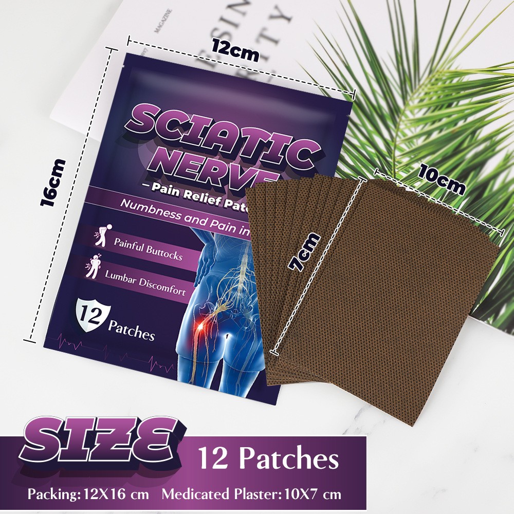 1-3X Analgesic Adhesive Plaster Sciatic Nerve Relief Adhesive Patch Breathable