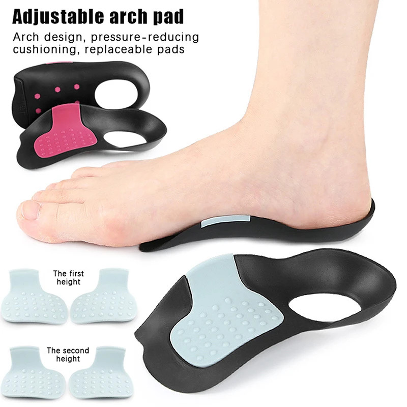 High Arch Support Insoles Non-Slip Plantar Support Pad Shock-Absorbing Foot