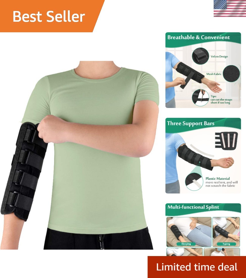 Elbow Brace, Cubital Tunnel Night Splint, Arm Immobilizer for Ulnar Nerve Ent…