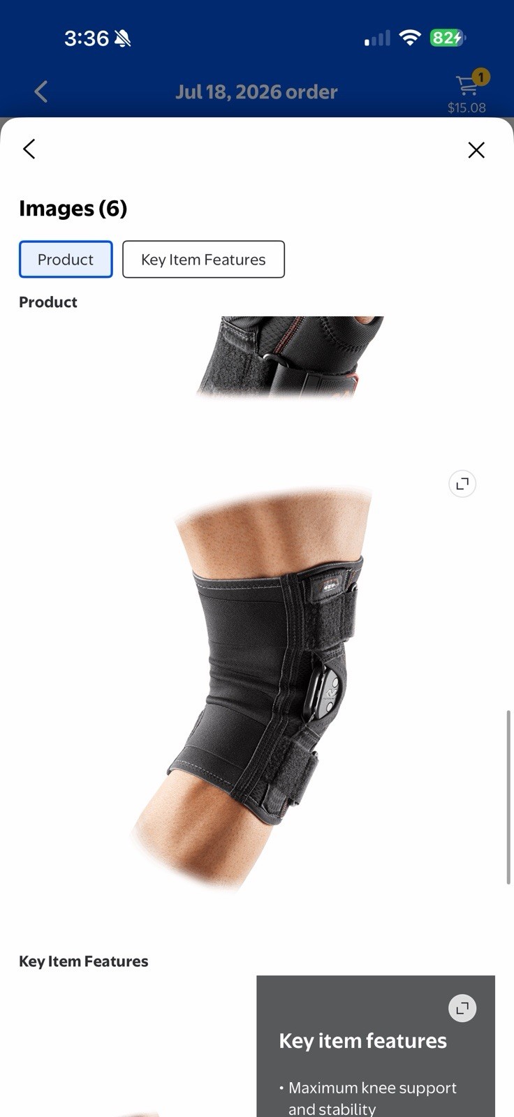 NEW McDavid MD429 Maximum Support Polycentric Hinges KneeBrace, Black, Adult L