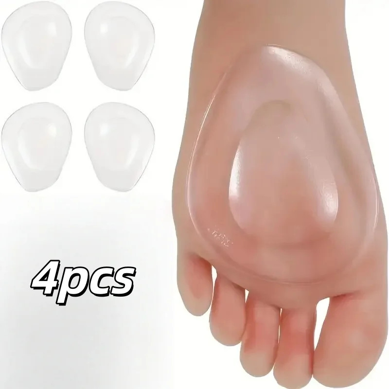 4pcs front foot cushioning gel pad – reusable front foot pad for high heels to r