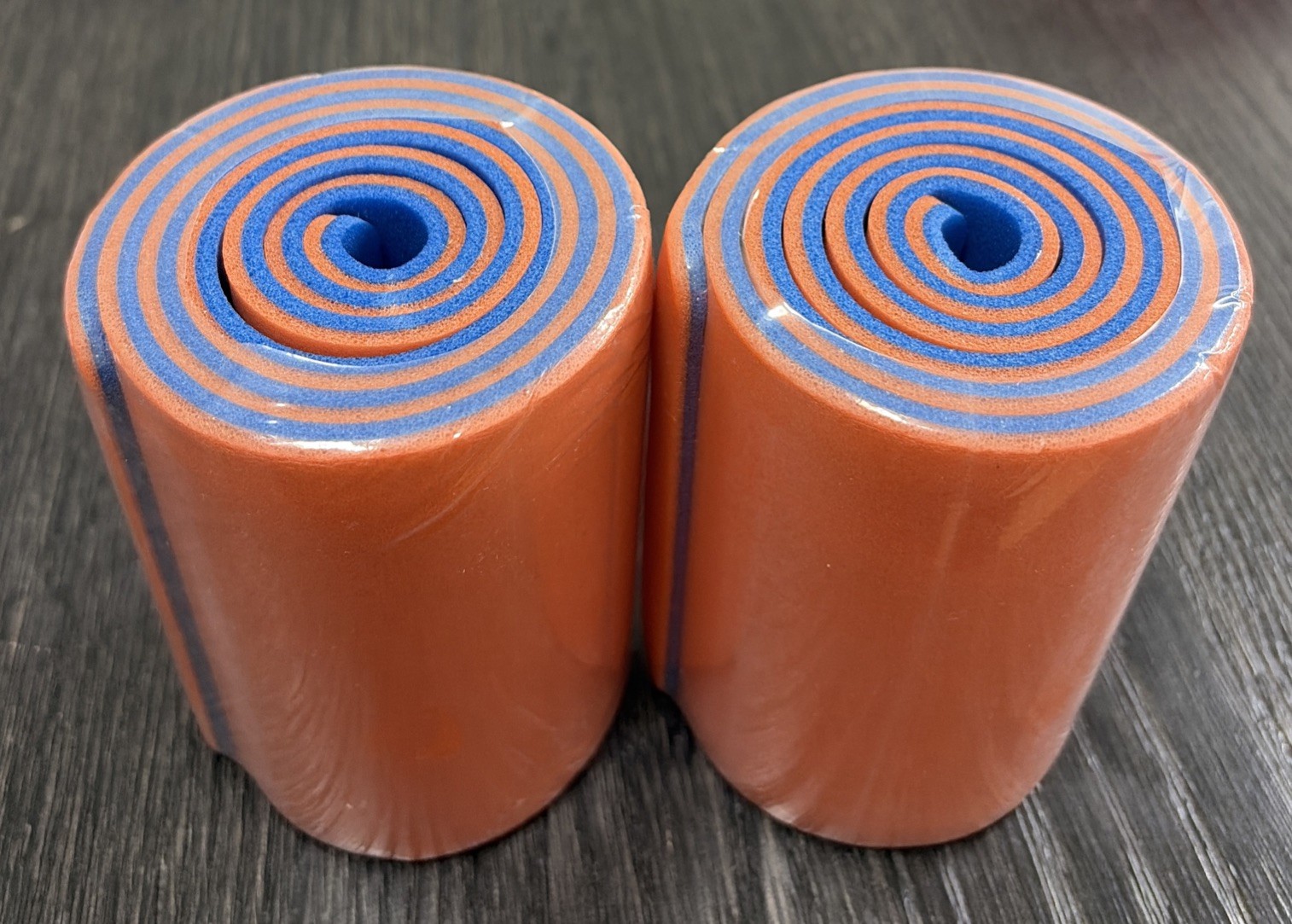 LOT OF 2 Flexible Foam Aluminum Splint Roll Orange & Blue Lightweight BRAND NEW