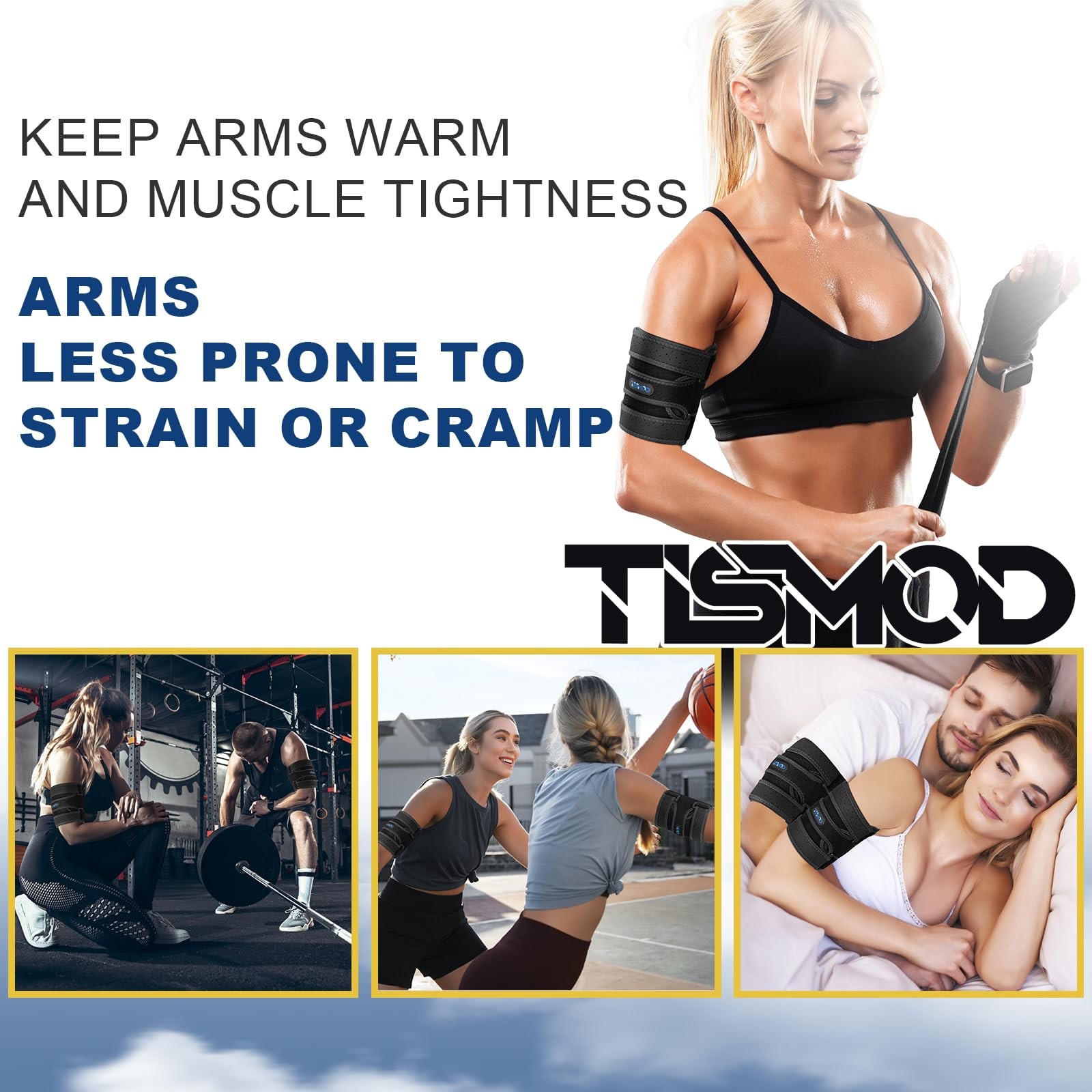 Bicep Tendonitis Brace Compression Sleeve Support,Upper Arm Brace Bicep Support