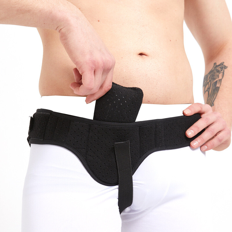 Single Hernia Support Inguinal Groin Hernia Belt Pain Relief Truss Brace Unisex