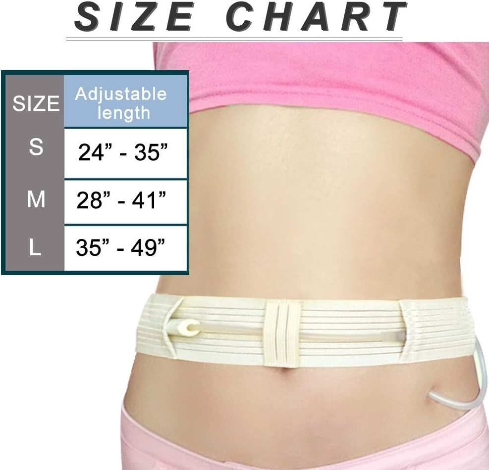 Breathable Peritoneal Dialysis PD Belt Abdominal Holder Adjustable Belly Band