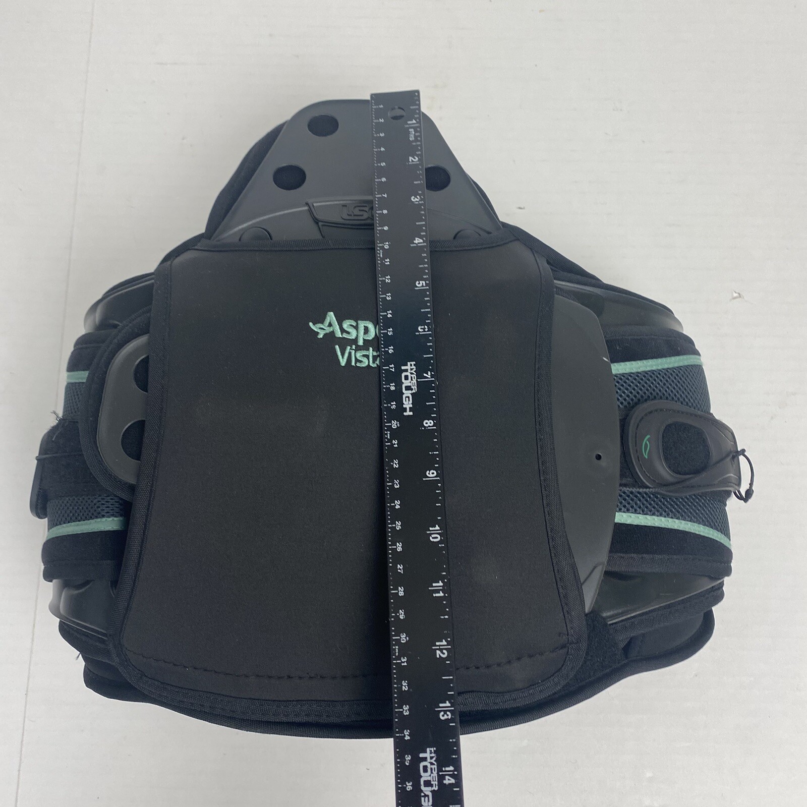 Aspen Vista 637 Back Brace One Size Fits Most Black Adjustable Support Motion