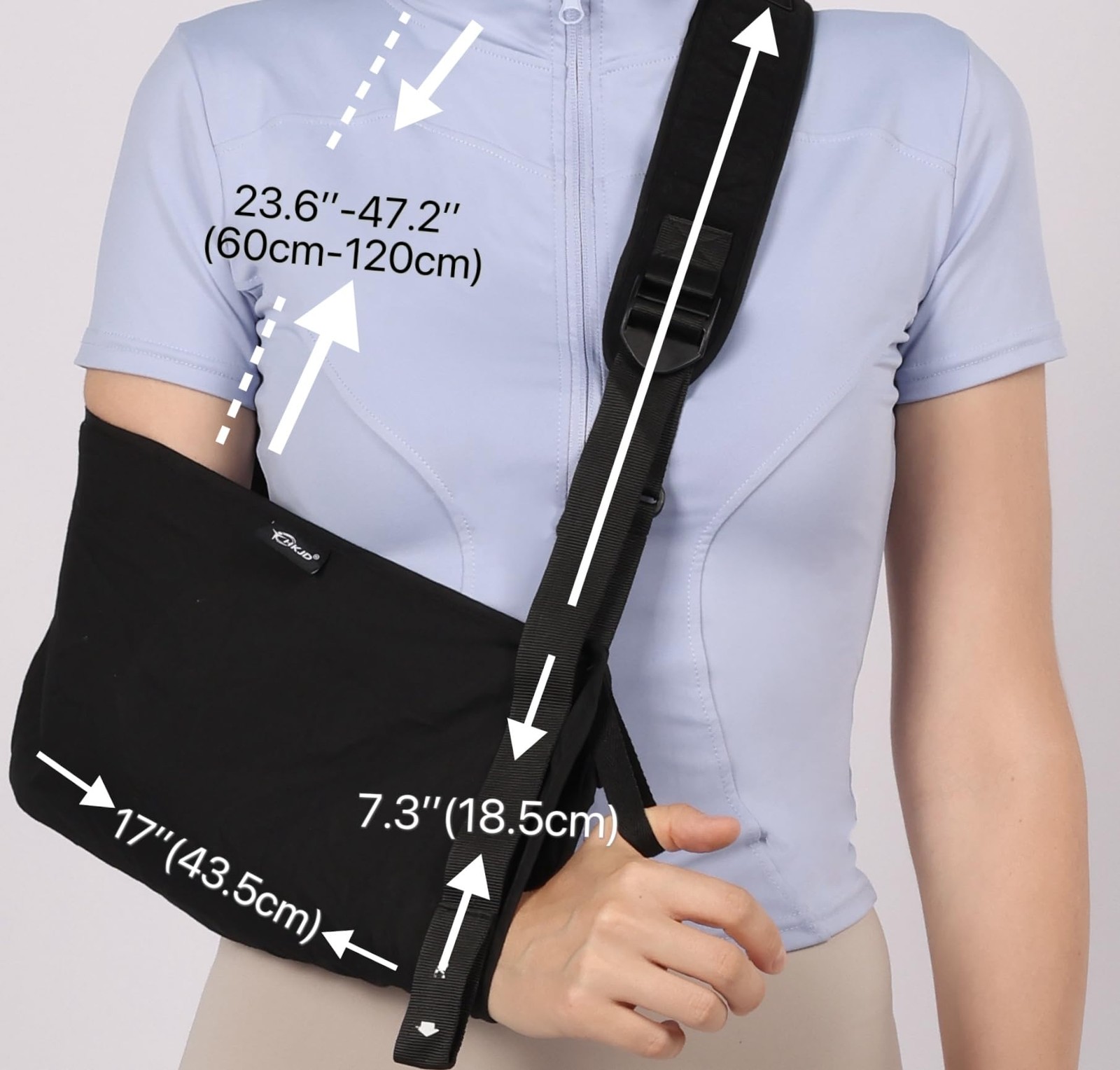 Arm Sling Shoulder Wrist Elbow Injuries Breathable Adjustable Immobilizer Loop
