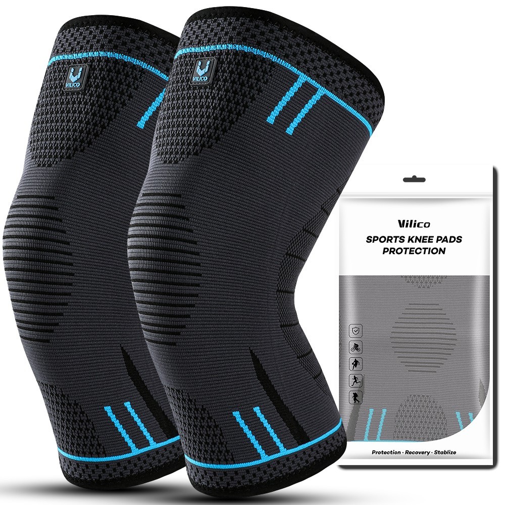 3 X Knee Sleeve Compression Brace Support For Sport Joint Pain Arthritis Relief